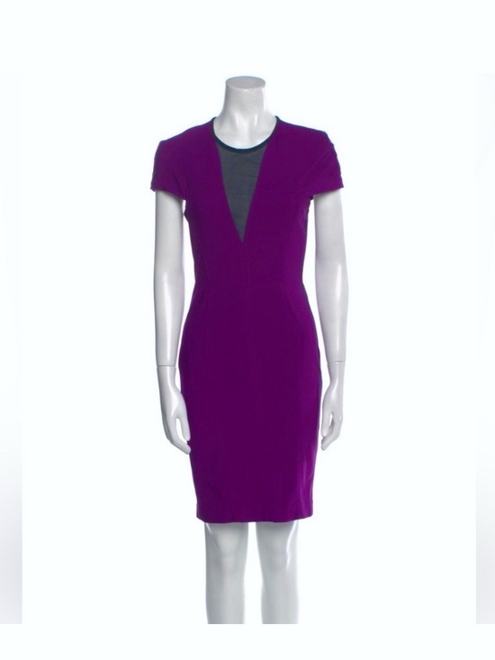 Yigal Azrouel Dresses & Skirts - Yigal Azrouel Vintage Purple and Black Sheath Dress, Size Medium